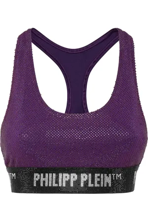 Philipp Plein Soutien-gorge strassé à dos nageur