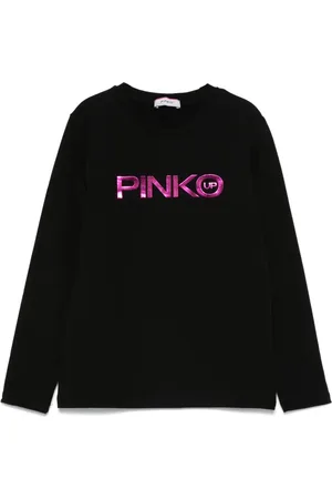 Pinko T-shirt à logo métallisé