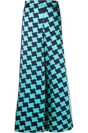 Casablanca Pantalon ample Pool Tile en soie