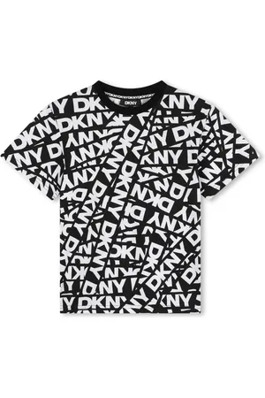 DKNY T-shirt en coton à bande logo