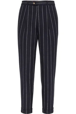 Brunello Cucinelli Pantalon à rayures
