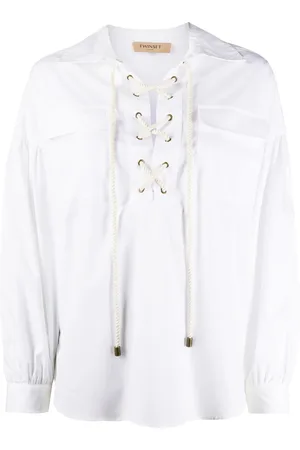 Twin-Set Blouse ample à détail de laçage