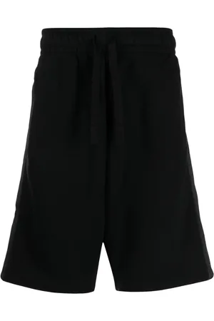 Palm Angels Short de sport en coton à bande logo