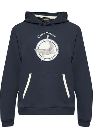Emporio Armani Hoodie à patch logo