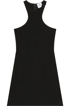 Courrèges Robe courte à bordure en dentelle