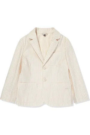 Emporio Armani Blazer rayé à simple boutonnage