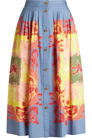 Etro Jupe mi-longue à design plissé