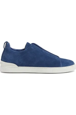 Ermenegildo Zegna Baskets Triple Stitch en daim