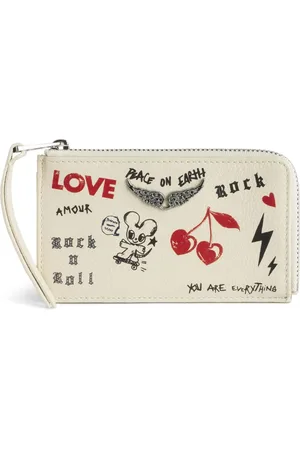 Zadig & Voltaire Portefeuille à imprimé graphique