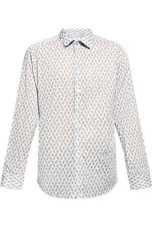 Etro Chemise en coton à imprimé cachemire