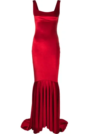 Atu Body Couture Robe en velours à coupe longue
