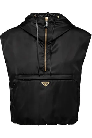 Prada Gilet Re-Nylon à logo triangulaire