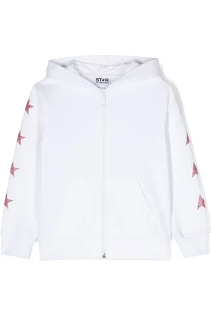 Golden Goose Hoodie zippé à étoiles imprimées