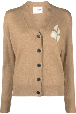 Marant Etoile Cardigan Karin à logo intarsia