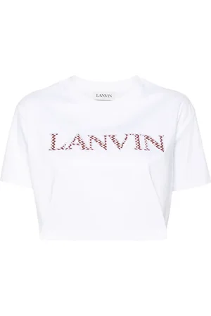 Lanvin T-shirt en coton à logo brodé
