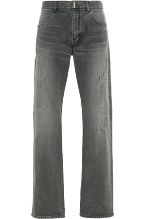 Givenchy Jean droit à effet usé
