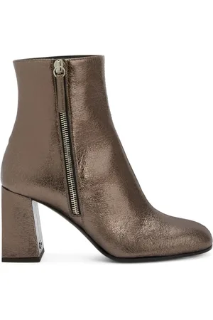 Giuseppe Zanotti Bottines Sveva 80 mm à design métallisé