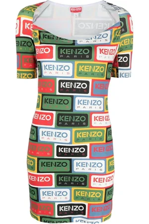 Kenzo Robe courte à logo imprimé