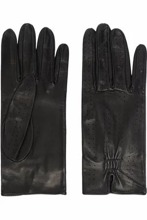 Manokhi Gants en cuir à design perforé