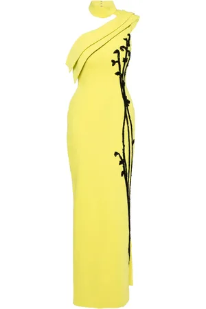 Saiid Kobeisy Robe longue asymétrique à ornements