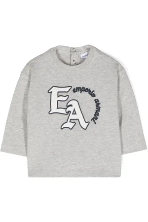 Emporio Armani T-shirt chiné à logo brodé