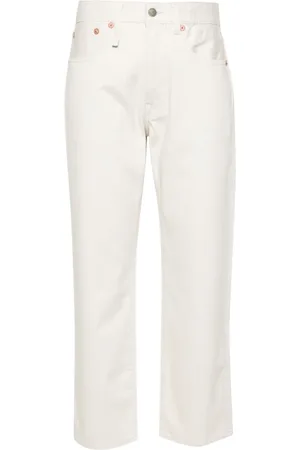 R13 Pantalon slim à taille mi-haute