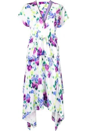 Kenzo Robe mi-longue à fleurs