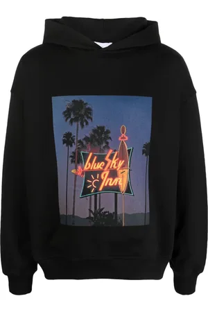 BLUE SKY INN Hoodie en coton à imprimé graphique