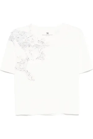 ERMANNO SCERVINO T-shirt à ornements en cristal