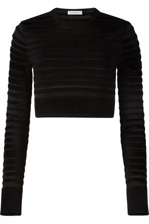 Nina Ricci Haut crop à rayures