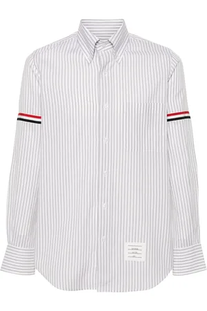 Thom Browne T-shirt en coton à bande RWB