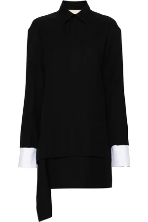 Plan C Robe-chemise à coupe courte