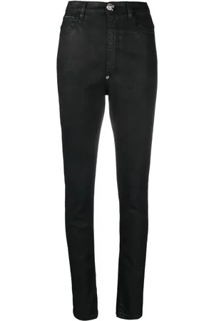 Philipp Plein Legging en jean à taille haute