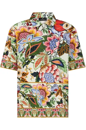 Etro Chemise en coton à fleurs