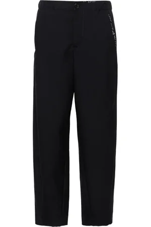 Marni Pantalon en laine vierge à coupe fuselée