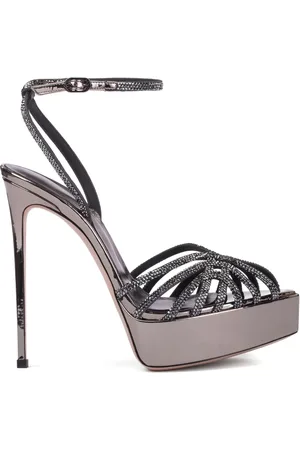 LE SILLA Sandales Divina 14 mm à ornements en cristal
