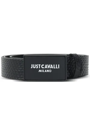 Roberto Cavalli Ceinture à logo imprimé