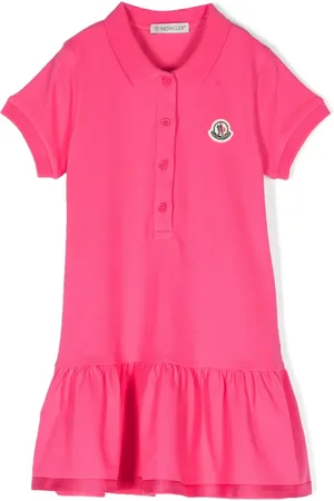 Moncler Robe-polo à patch logo poitrine