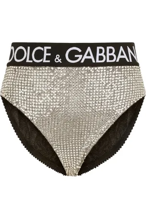 Dolce & Gabbana Culotte taille-haute à ornements en cristal