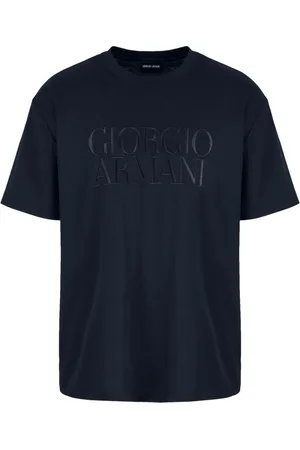 Giorgio Armani T-shirt en coton à logo brodé