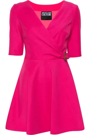 VERSACE Robe courte à boucle baroque