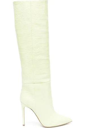 PARIS TEXAS Bottes en cuir à effet peau de crocodile 100 mm