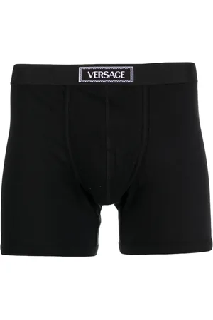 VERSACE Boxer en coton à bande logo 90s
