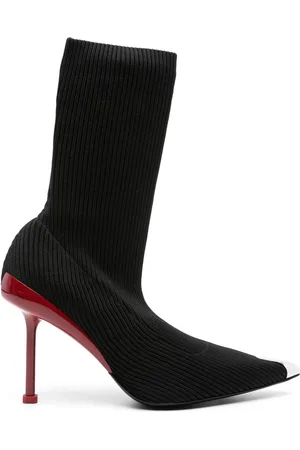 Alexander McQueen Bottines Slash Knit 90 mm