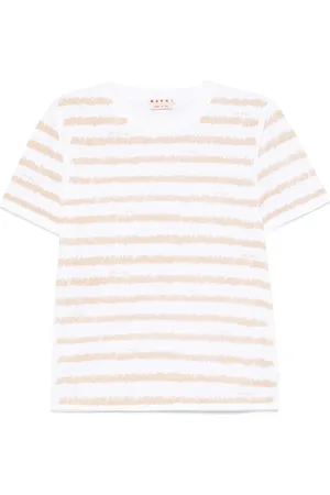 Marni T-shirt Scribble Stripes