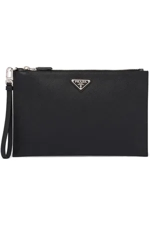 Prada Pochette à plaque logo