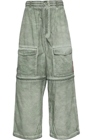 Izzue Pantalon ample à effet délavé