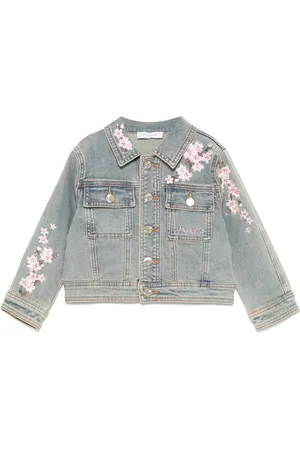 MONNALISA Veste à fleurs brodées
