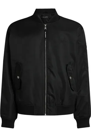 Karl Lagerfeld Veste bomber à logo brodé