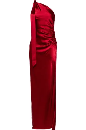 Michelle Mason Robe longue à design asymétrique